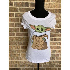 The mandalorian grogu STAR WARS T-shirt short sleeves cotton stretch juniors